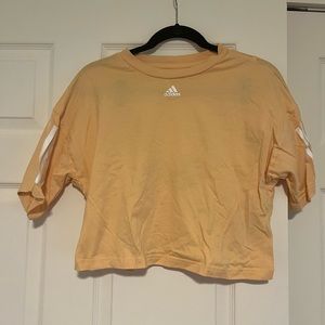 Cropped adidas open back top